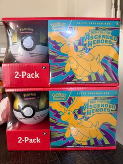 POKÉMON ASCENDED HEROES 2 PACK SET ETB & POKEBALL TIN