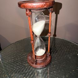 12” WOODEN HOUR GLASS HOME DECOR DESK OFFICE