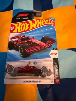 Hot Wheels Scuderia Ferrari HP diecast car, part of the 2026 Formula 1 series.