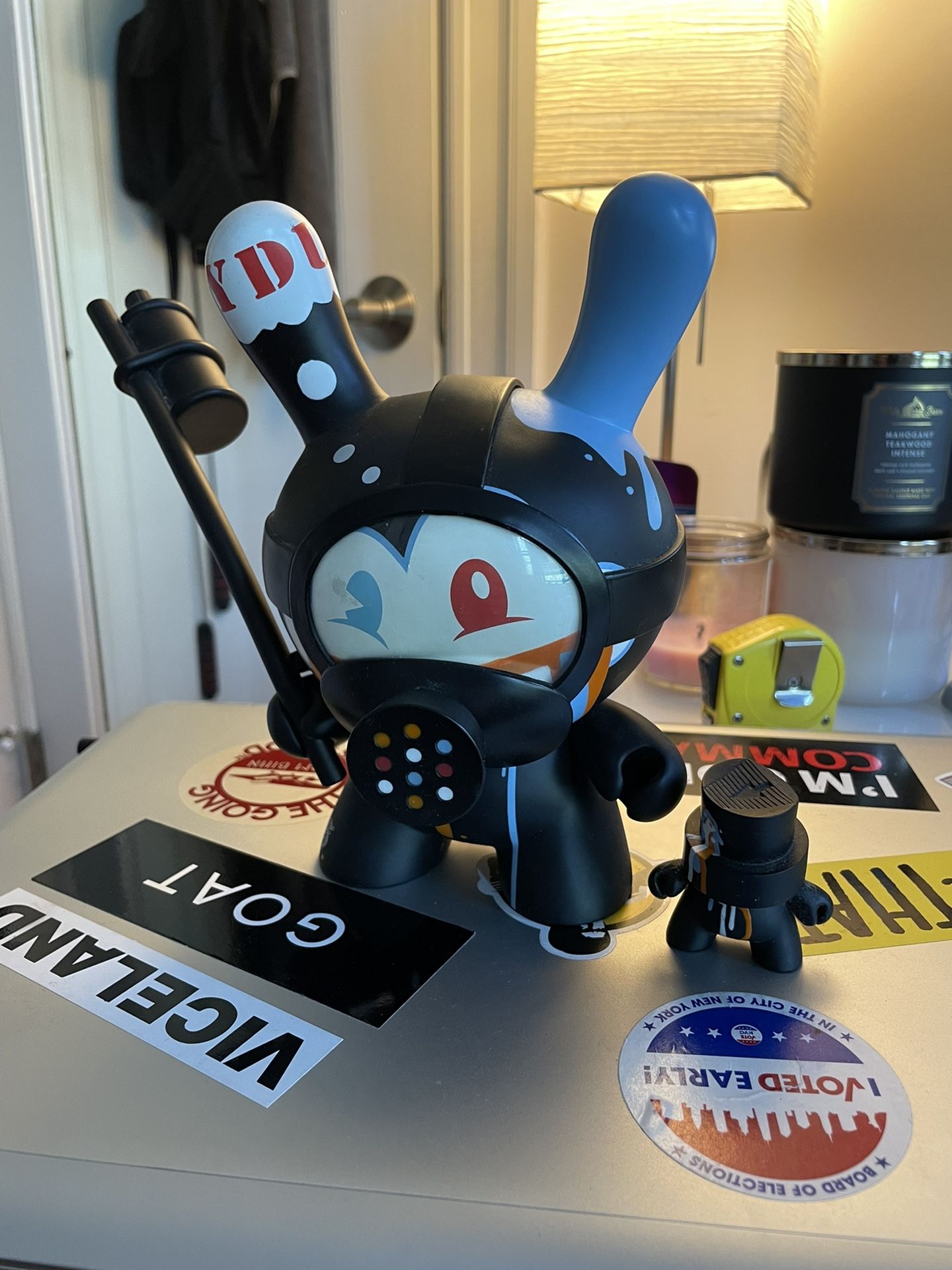 Kidrobot Tag Team 8” Dunny & 3” Fatcap Vinyl Figurines