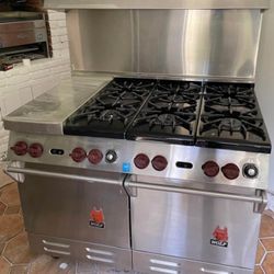 Hi-End 8-Burner Wolf Commercial-Style Range Oven With