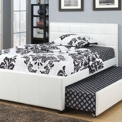 New Full Over Twin Trundle Bed Pull Put Bed 