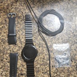 Samsung Galaxy Watch 4 Classic 46mm smart watch wearable black stainless steel