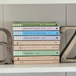 Rare Vintage Pottery Barn A Z Pewter Bookends 