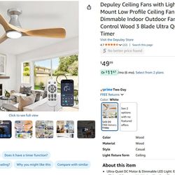 Ceiling Fans with Lights and APP