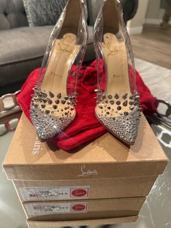 Christian Louboutin Grotika 100 PVC/Specchio Pumps