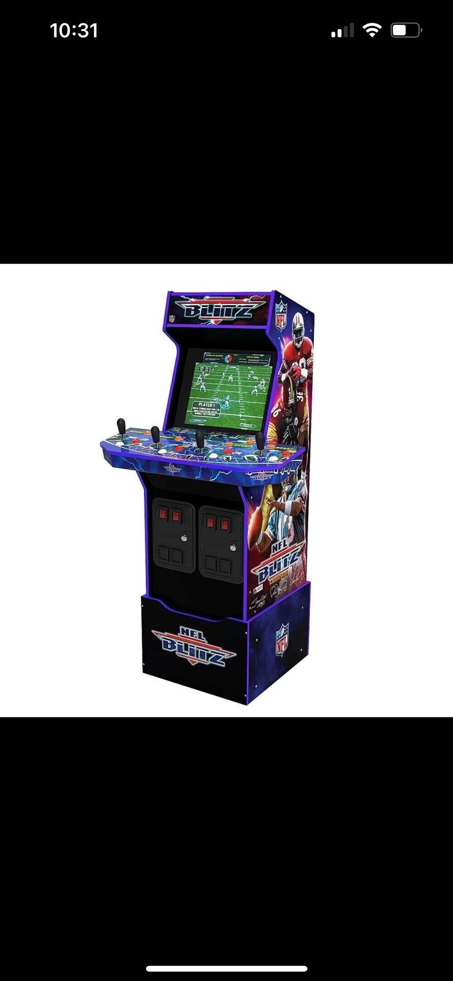 Arcade1Up NFL Blitz 4-Player Arcade Control Deck with Joysticks 207140-3
