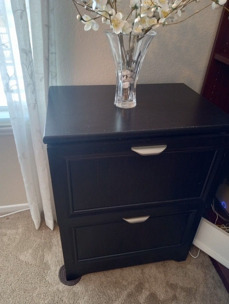 Wood Filing Cabinet $15