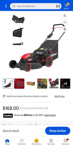 Hyper Tough 20" 13A Corded Electric Push Walk-Behind Lawn Mower