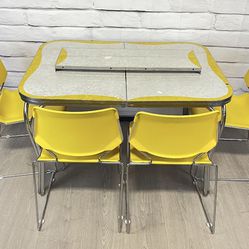 Vintage 1950’s Formica Top Dining Room Table