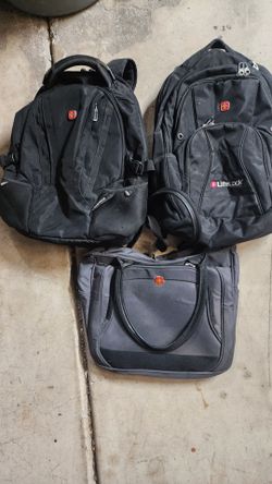 Lot of 3 Swiss grear bags backpacks
