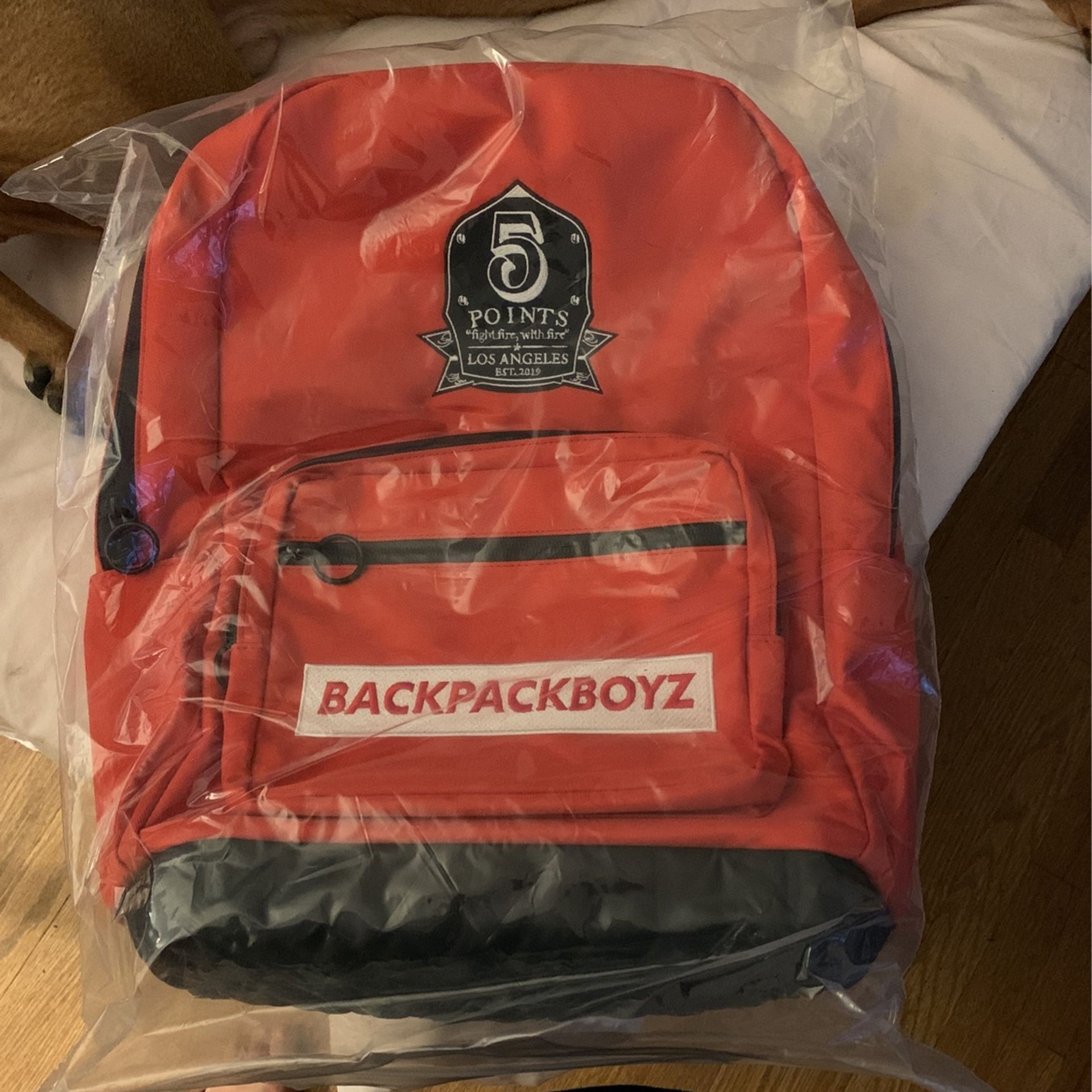 Backpackboyz Red & Black Backpack 