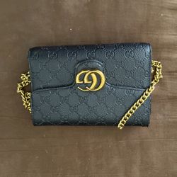 Gucci Handbag Gold Chain Crossbody