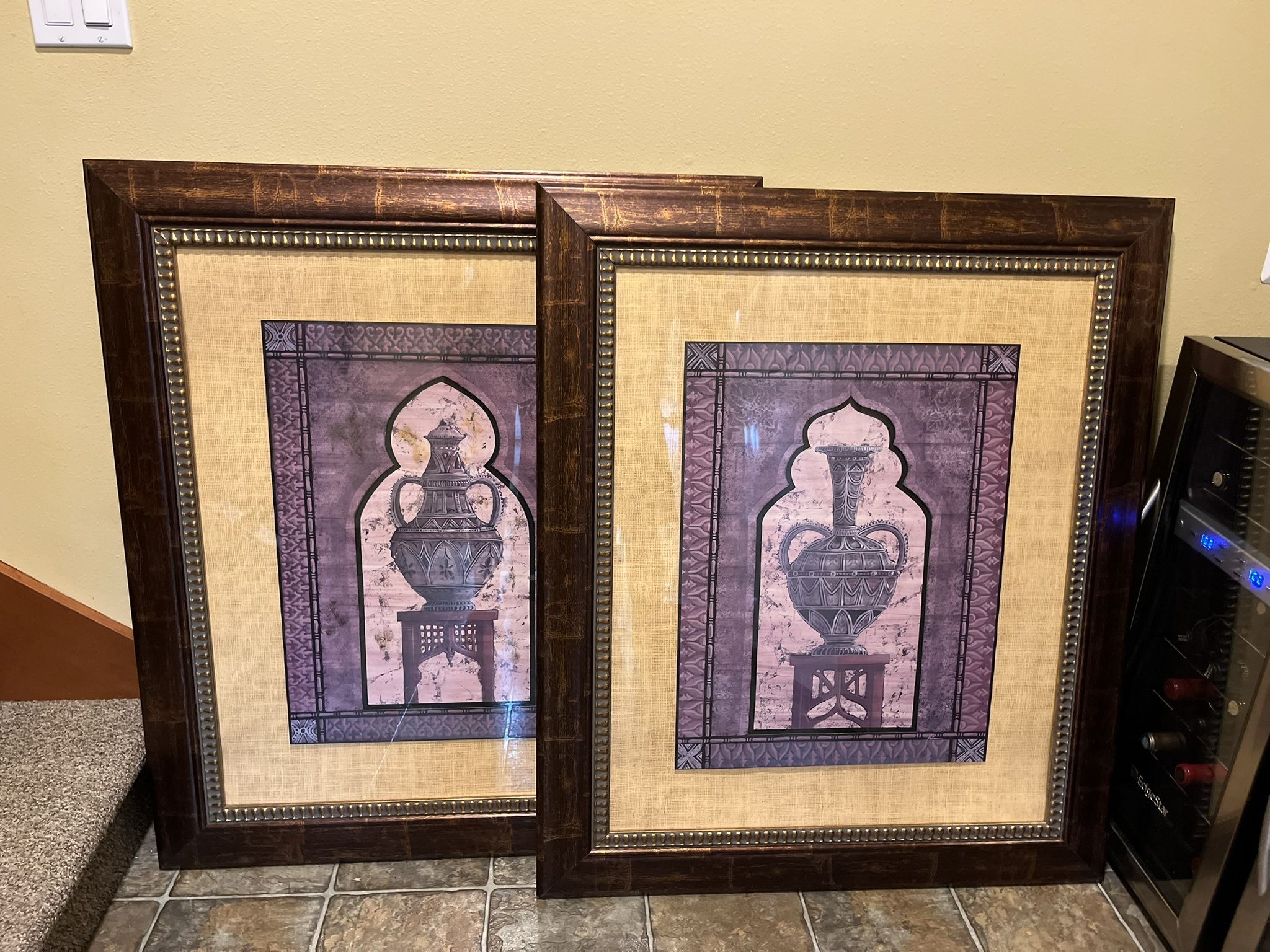 Two Large prints with frame