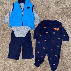 Fleece Outfit and Sleeper, 6 months