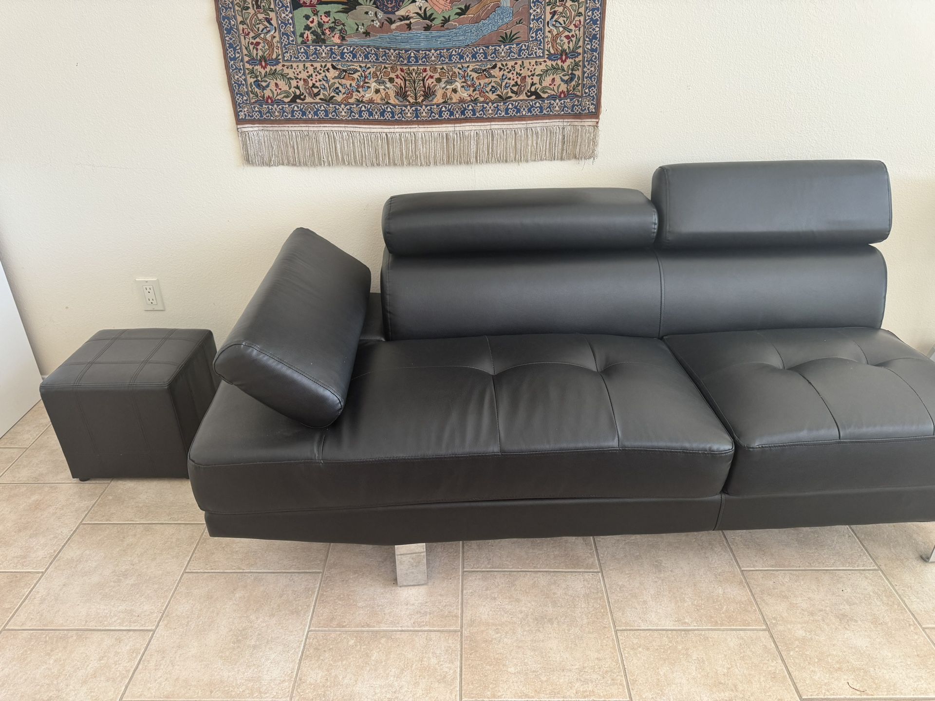Synthetic Leather Couch