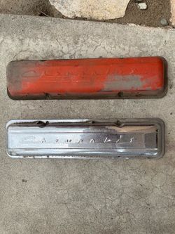 Small Block Chevy Valve Covers Vintage OEM SET 283 327 350
