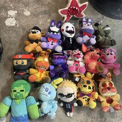 Five Nights At Freddy Plush Dolls Plus Minecraft And Stranger Things