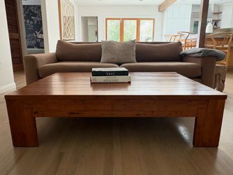 Solid Wood Rustic Coffee Table – 55" x 39.5" – $225 OBO