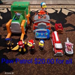 PawPatrol Cars And Figurines