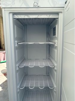 Upright Freezer clean and sanitized 7 cubic feet