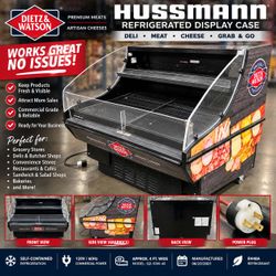 Hussmann 49.5” Commercial Refrigerated Display Case – Deli Meat Cheese Grab & Go Cooler