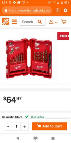 Milwaukee 23 Cobalt Drill Bit Set , Hard Metal