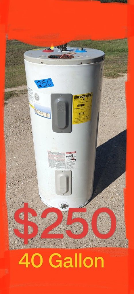 $250 Water Heater Boiler 40 Gallon