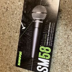 Shure Sm58 Mic (brand New), Stand, 3 1’ Ft Cords, Presonus Audio box USB 96