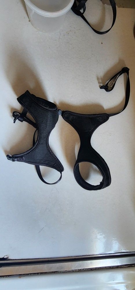 Black Pet Harness. 2 Total