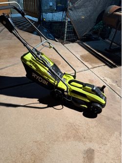 Ryobi electric lawnmower