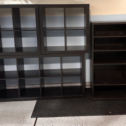 Shelveunit (Bookshelves), Ikea, Black-Brown