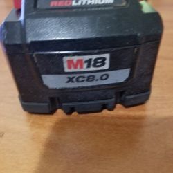 Milwaukee M18 Red lithium High Output  XC 8.0 Battery  (Not Working)