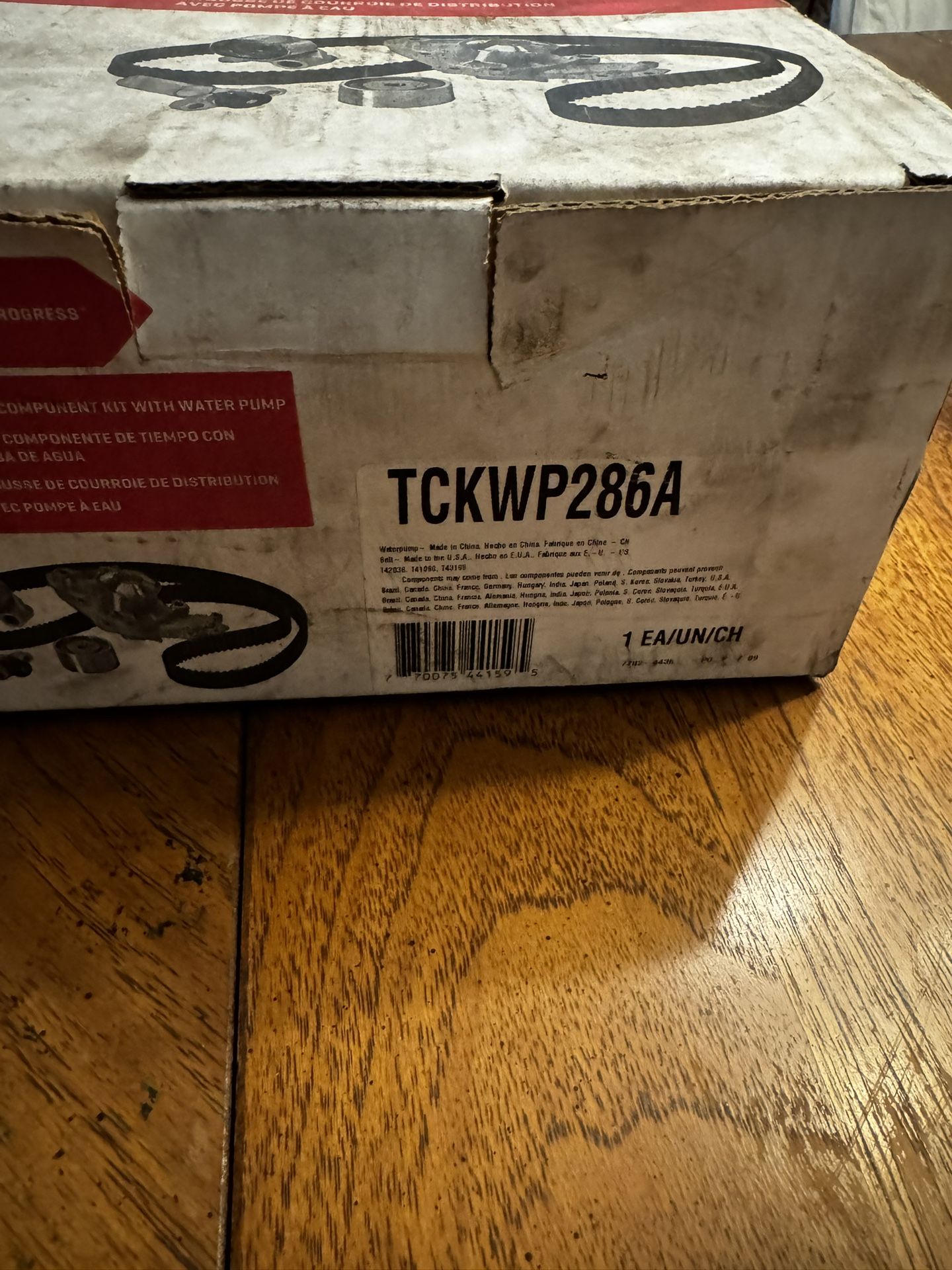 Timing Belt Kit & Water Pump (PN: TCKWP286A)