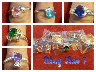 Silver Rings w/ 925 stamped on it.