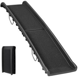 Portable Folding Dog Ramps for SUV, Truck, Car Ramp Stairs Step Ladder for Pet, Non-Slip Pet Ramp with Raised Siderails