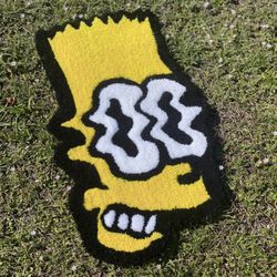 Handmade Trippy Simpsons rug