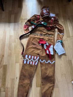 Merry Marauder Fortnite Gingerbread Cookie Costume Youth Xl