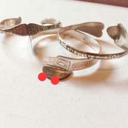 $200/all! Awesome All 925 Sterling Silver Native American And Indigenous Bracelet Collection 