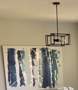 Blue, Grey and Cream Wall Art