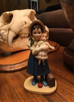 Limited edition girl and doll figure