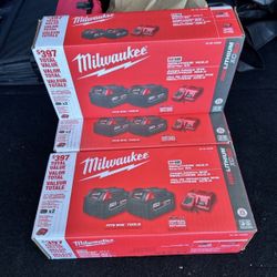 Milwaukee M18 XC5.0 Starter kit  New In Box 