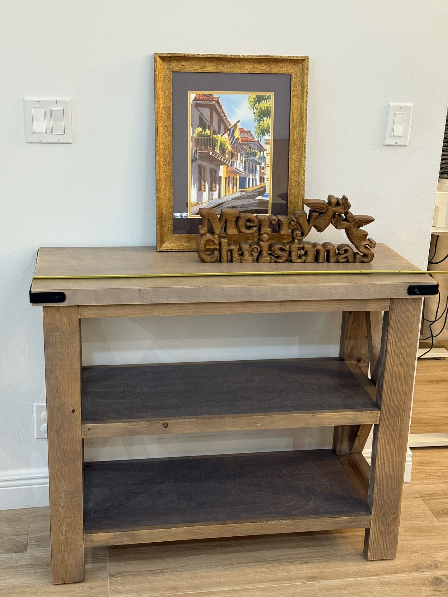 Accent or entrance table - Grey finished wood
