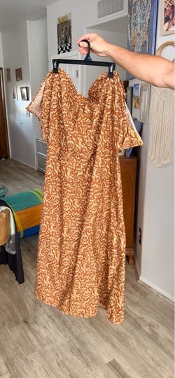 Renaissance Medieval Dress / Gown – Brown & Gold