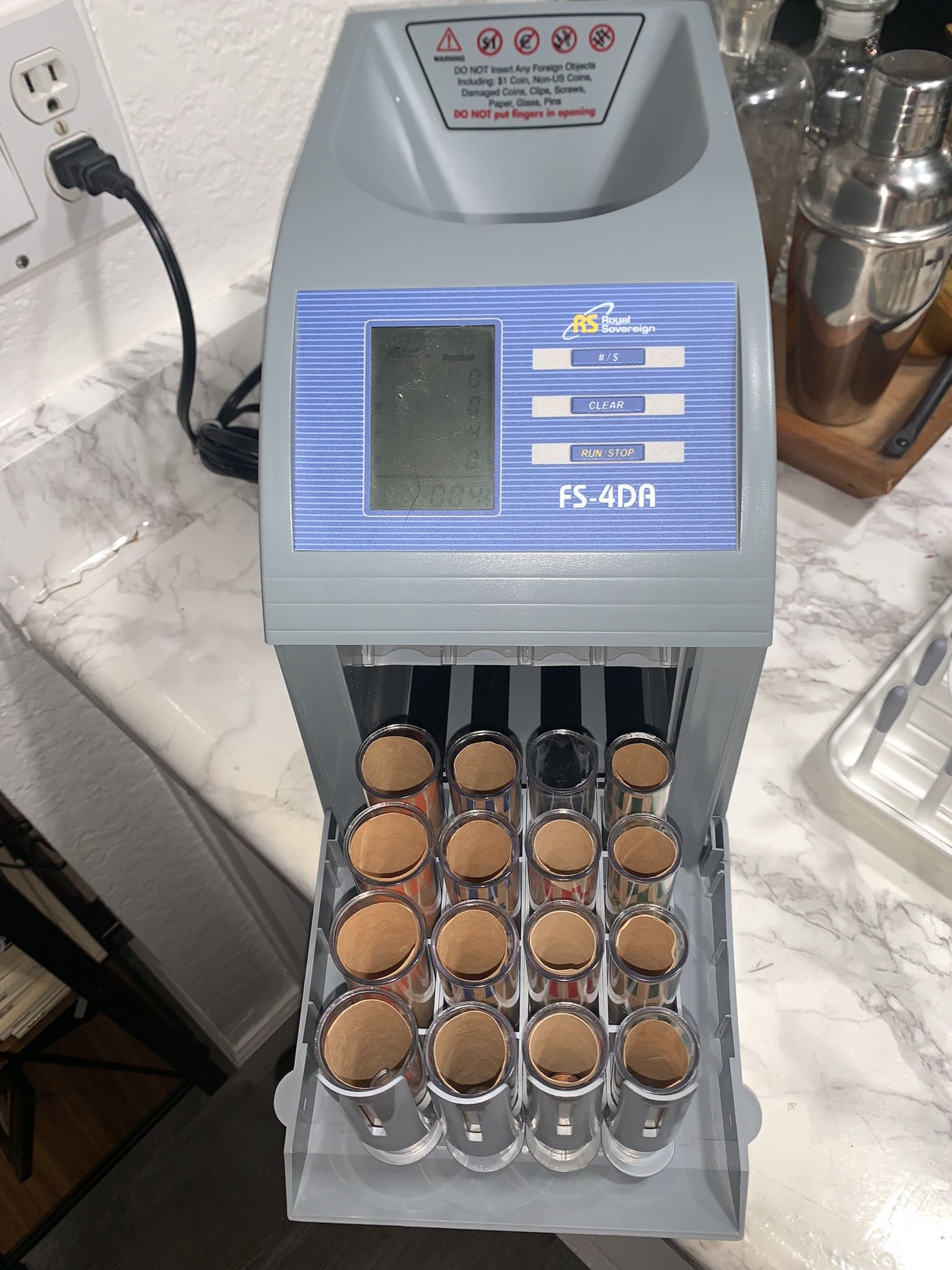 Royal Sovereign FS-4DA Fast Sort Automatic Digital Coin Sorter