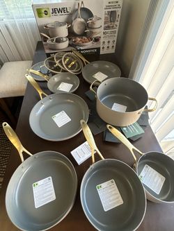 GreenPan Jewel Pro 11-piece Cookware Set Taupe