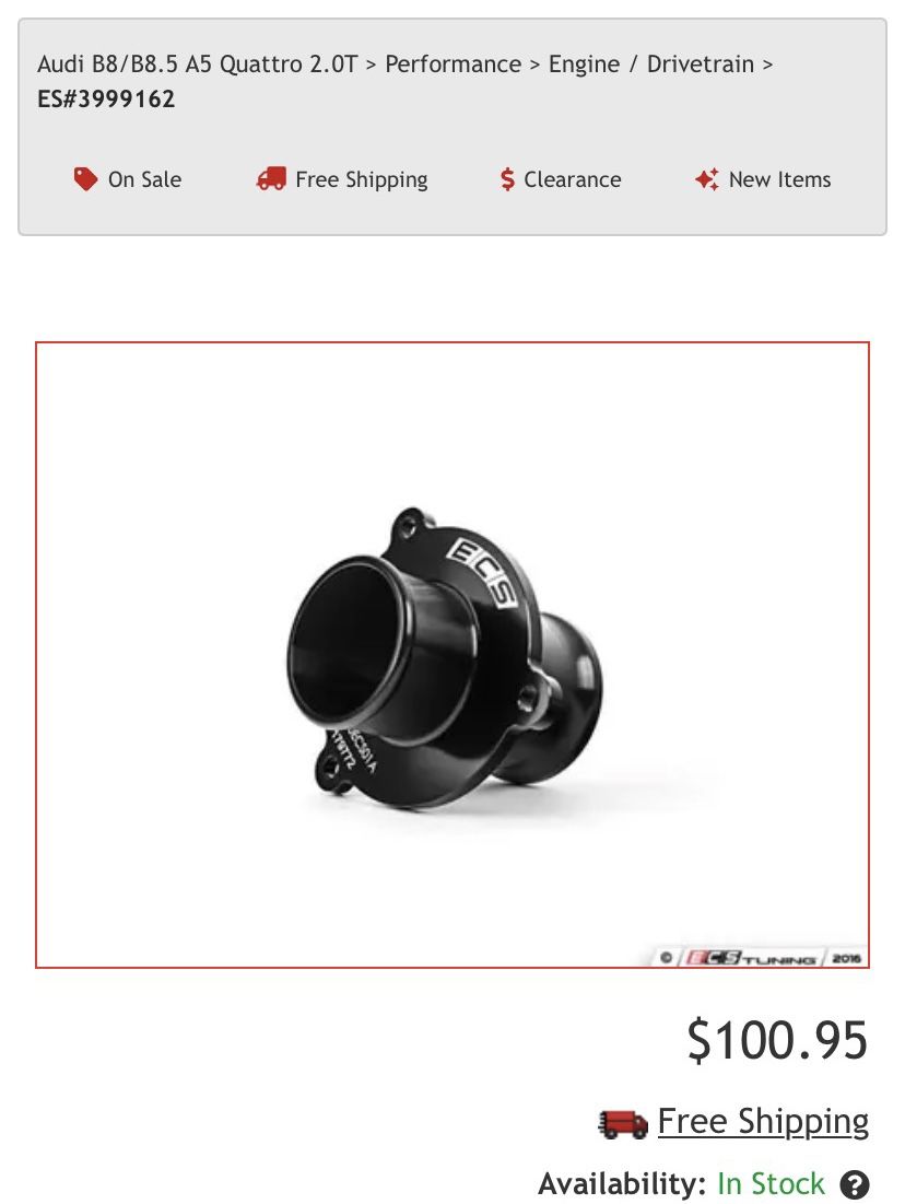 Turbo Delete Audi Or VW (Blow off valve)