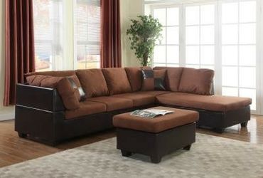 Brand New | Sectional | Free Ottoman | Financing & Delivery Available