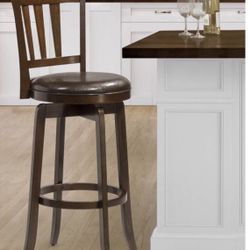 Hillsdale Presque Isle Swivel Stool, Bar Height, Cherry