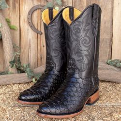 Botas De Piel - Negro - Para Hombres - Varias Medidas 